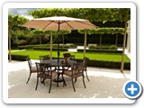 Gwynedd Garden Furniture Abersoch - Devonshire_6_Seat_Set_LS_w_Parasol